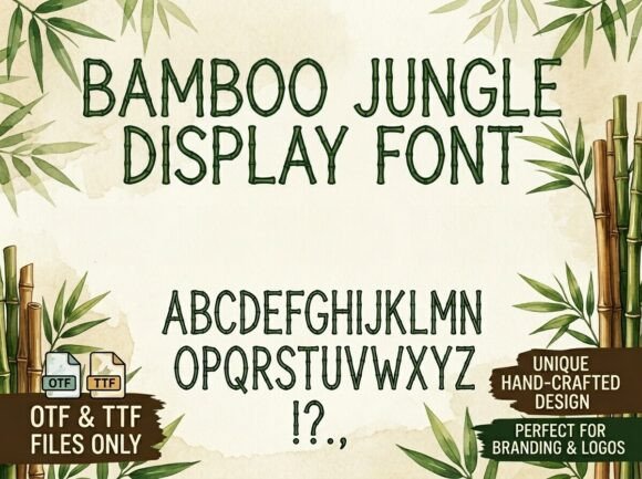 Bamboo Jungle Font: A Tropical Display Type Review