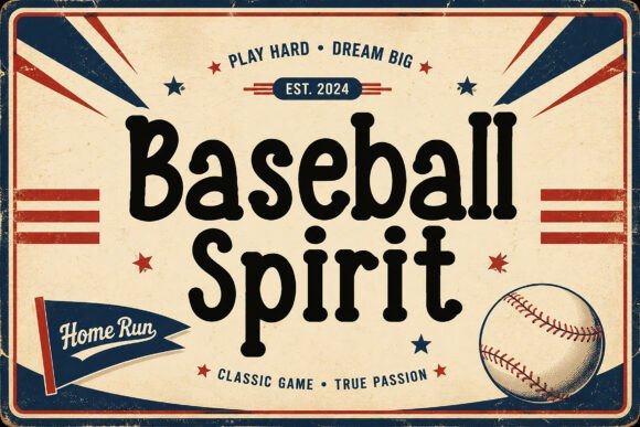 Baseball Spirit: The Display Font That Elevates Branding