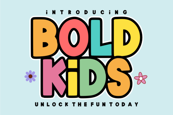 Bold Kids: The Playful Chunky Display Font for Creators