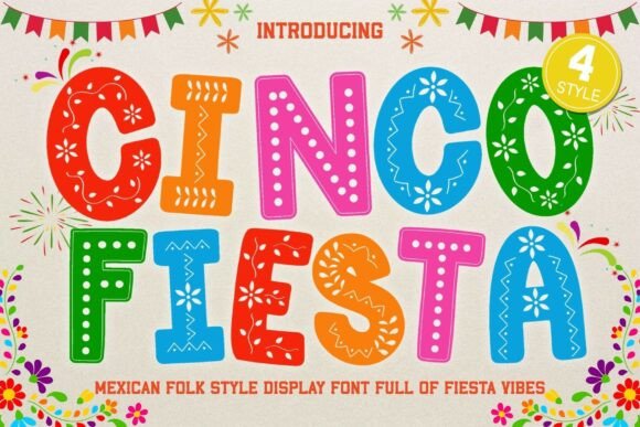 Cinco Fiesta: A Cheerful Display Typeface for Bold Campaigns