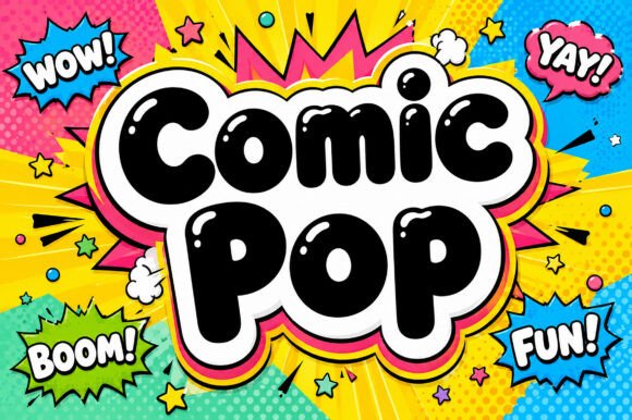 Comic Pop: The Bold Display Typeface for Makers