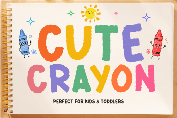 Cute Crayon: A Playful Hand-Drawn Typeface for Makers