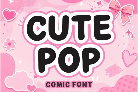 Cute Pop: A Playful Display Font for Modern Editors