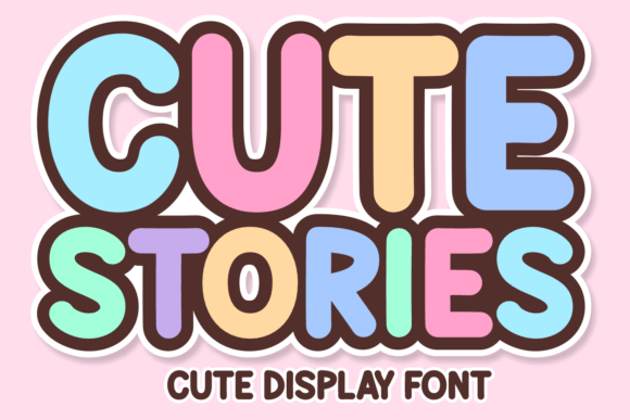 Cute Stories: A Playful Display Font for Makers