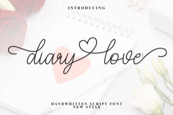 Diary Love Font: Whimsical Script for Branding