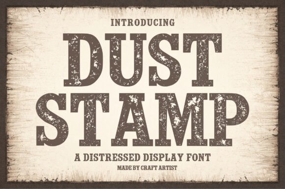 Dust Stamp: A Bold Typeface for Digital Branding