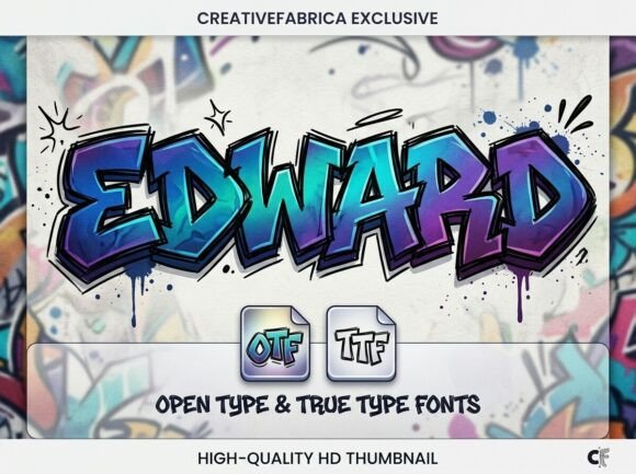 Edward Graffiti Font for Bold Brand Identity