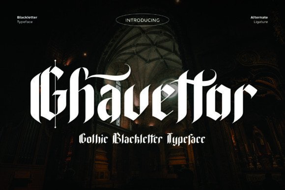 Ghavettor: A Bold Blackletter Typeface for Editorial Design