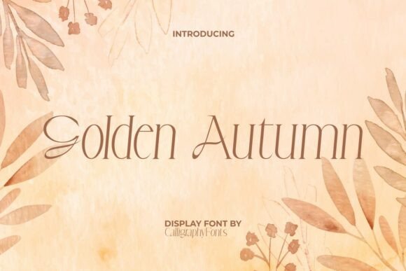 Golden Autumn Typeface for Elegant Campaigns