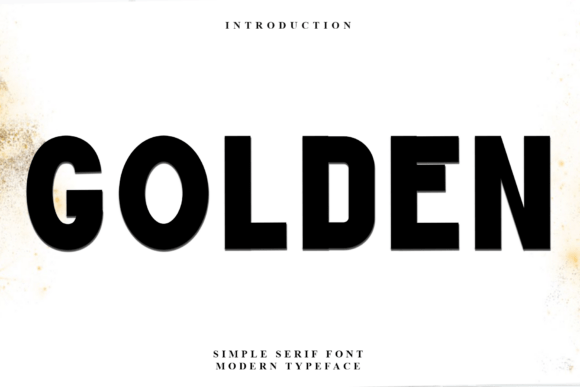 Golden Font: A Serif Typeface for Modern Authority