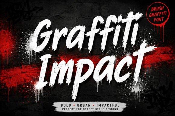 Graffiti Impact: A Bold Display Font for Modern Editors