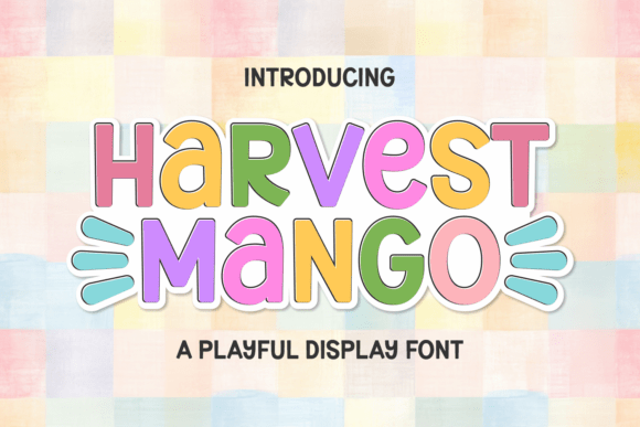 Harvest Mango: A Bold Display Font for Editorial Impact