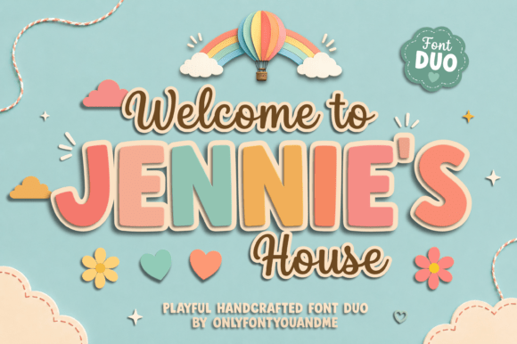Jennies House: A Playful Font Duo for Branding