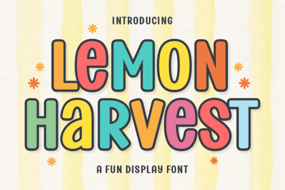 Lemon Harvest Display Font for Small Business Branding