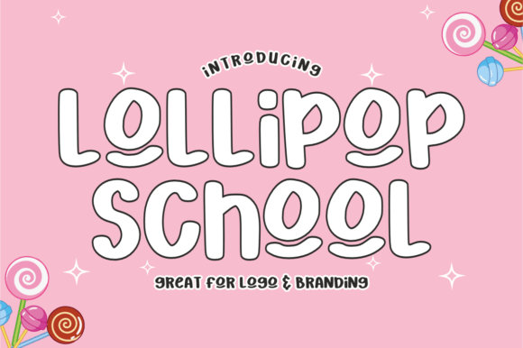 Lollipop School Typeface for Editorial Design