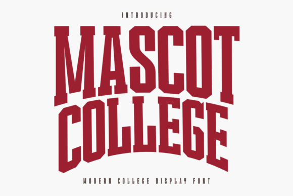 Mascot College: A Bold Display Font for Editors