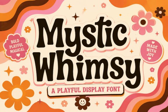 Mystic Whimsy: A Playful Retro Typeface for Editors
