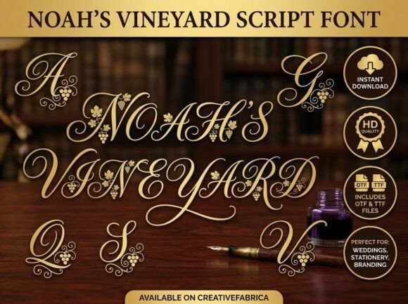 Noah s Vineyard Font for Elegant Web Design
