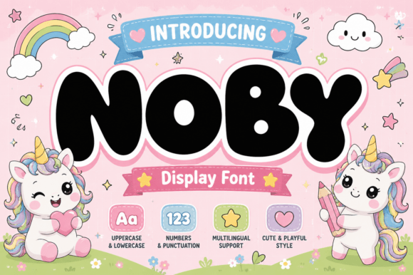Noby: The Playful Display Font for Bold Campaigns