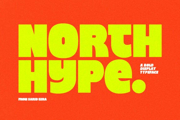 North Hype: A Bold Display Font for Makers