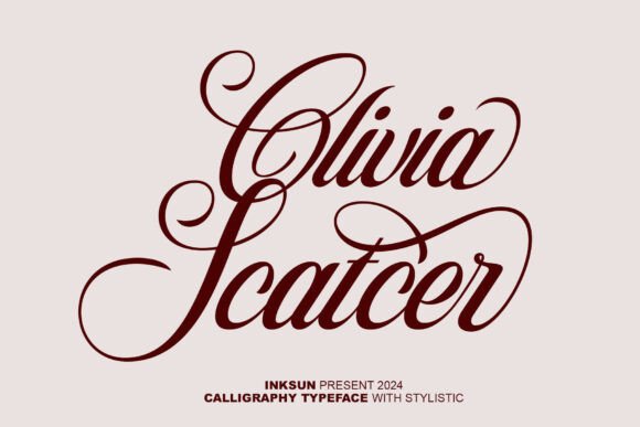 Olivia Scatcer Font for Elegant Campaigns