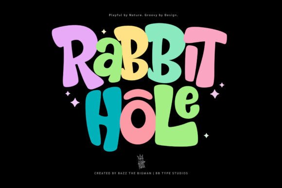 Rabbit Hole: A Playful Display Font for Editorial Design