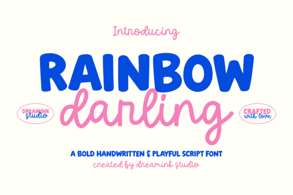 Rainbow Darling Duo: Editorial Display Fonts
