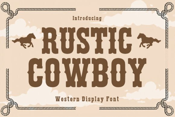 Rustic Cowboy: A Bold Western Display Typeface