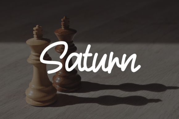 Saturn: A Modern Script Typeface for Web Design