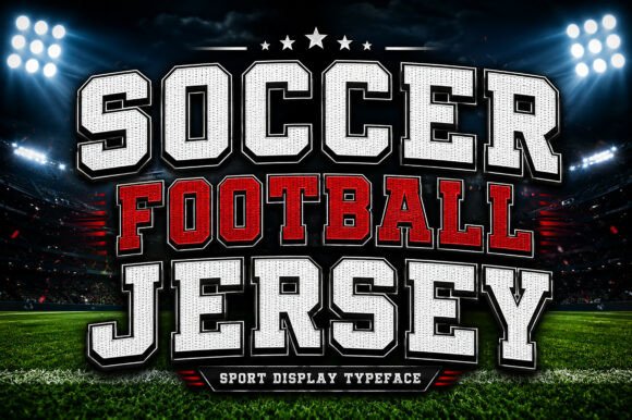 Soccer Football Jersey Typeface for Bold Branding