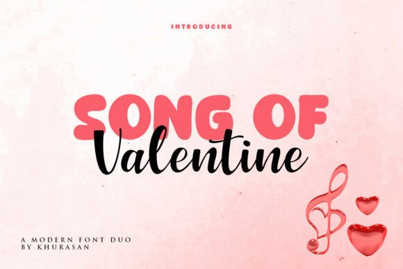 Song of Valentine Duo Font for Romantic Branding