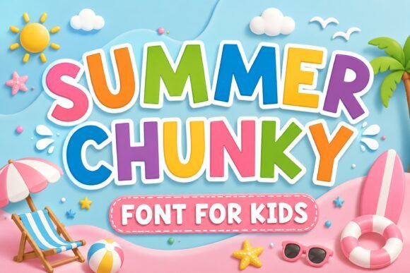 Summer Chunky: A Playful Display Font for Bold Campaigns