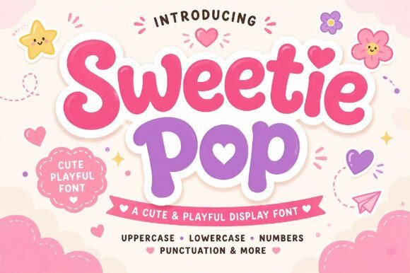 Sweetie Pop: A Bubbly Display Typeface for Editorial Joy