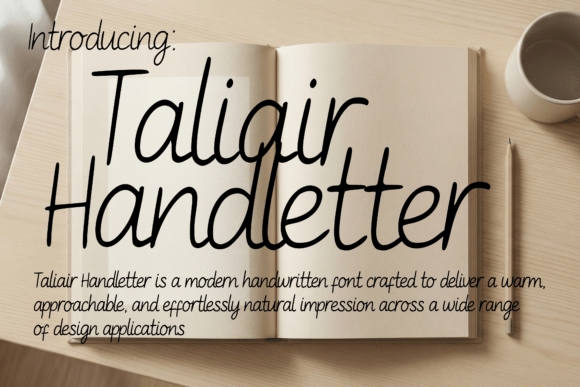 Taliair Handletter: A Modern Typeface for Branding