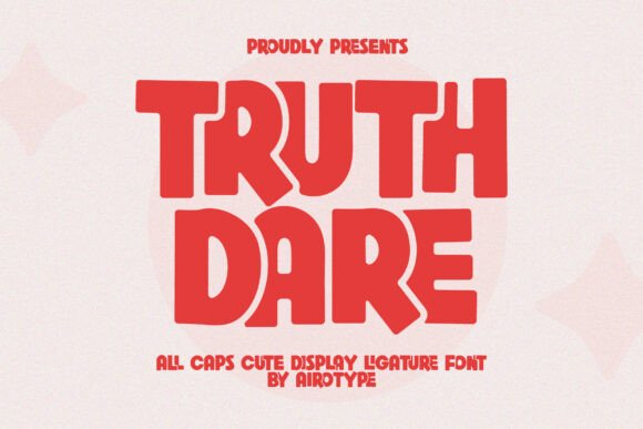 Truth Dare Font for Bold Brand Identity