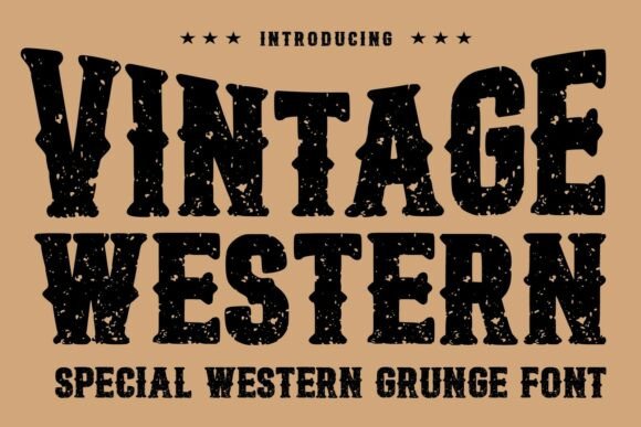 Vintage Western Font for Bold Brand Identity